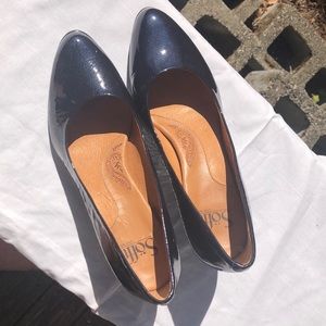 Sofft 2inch navy pump size7.5 patent leather